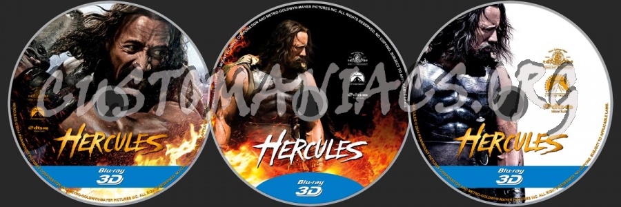 Hercules (2014) 3D blu-ray label