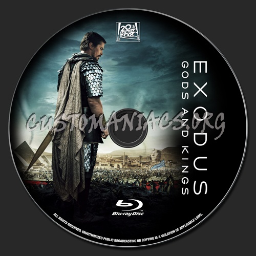 Exodus: Gods and Kings blu-ray label