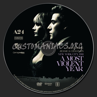 A Most Violent Year dvd label