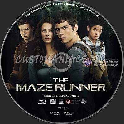 The Maze Runner blu-ray label