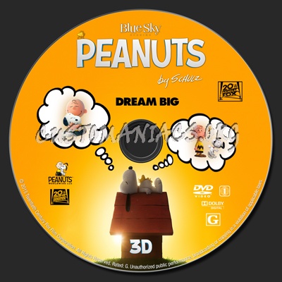 Peanuts dvd label