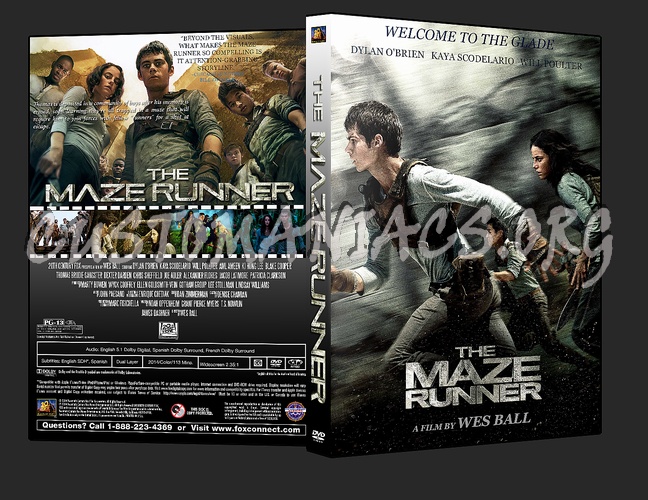 The Maze Runner dvd cover