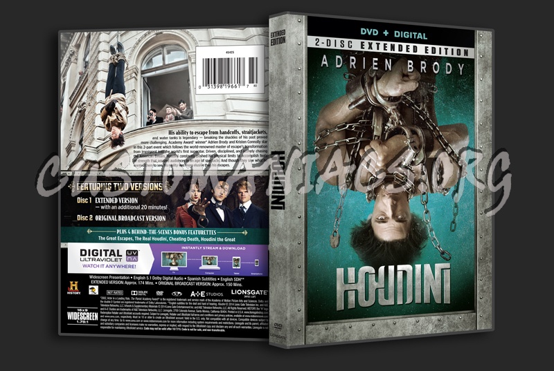 Houdini Dvd Cover Dvd Covers And Labels By Customaniacs
