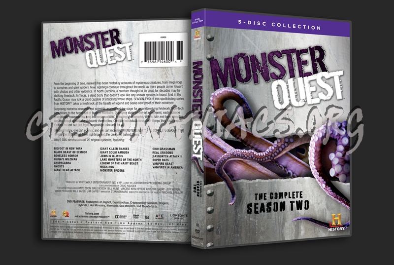 Monster Quest Season 2 dvd cover