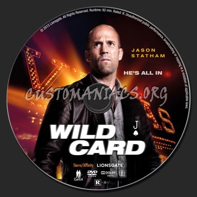 Wild Card dvd label