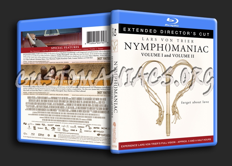 Nymphomaniac blu-ray cover