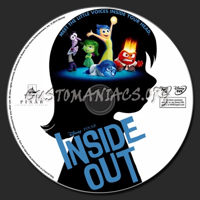 Inside Out (2015) dvd label