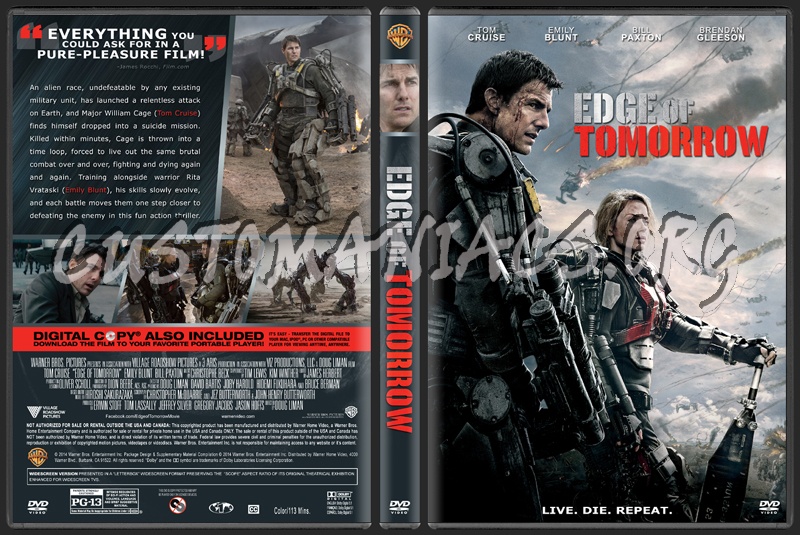 Edge Of Tomorrow dvd cover