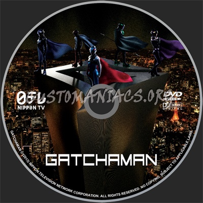 Gatchaman (2013) dvd label