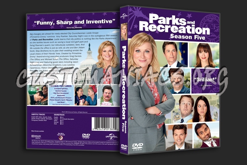 Parks and Recreation Season 5 dvd cover