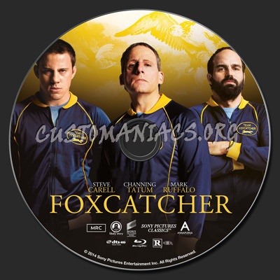 Foxcatcher blu-ray label