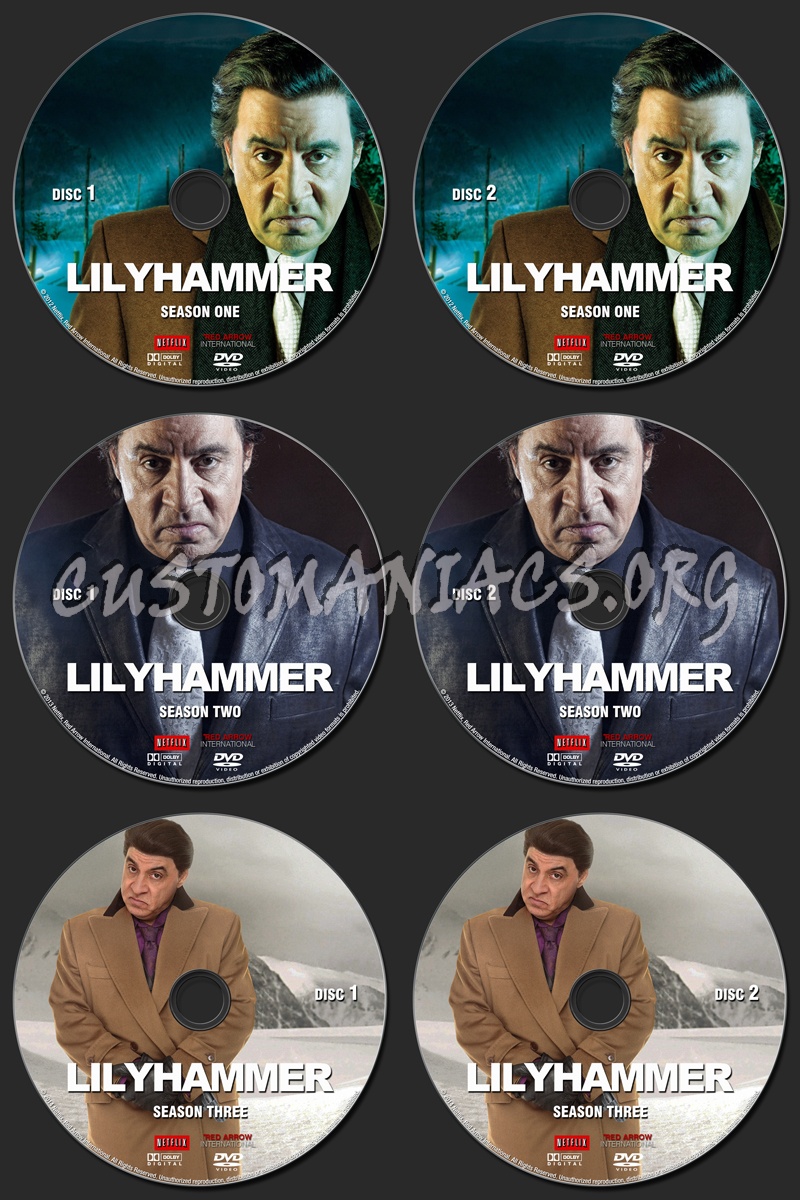 Lilyhammer - Seasons 1-3 dvd label