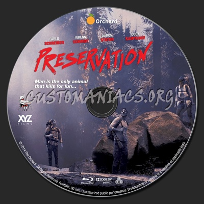 Preservation blu-ray label