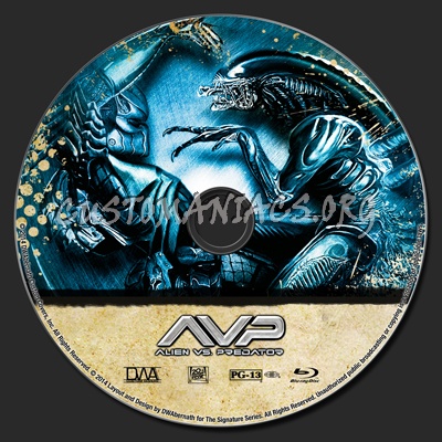 Alien vs. Predator blu-ray label