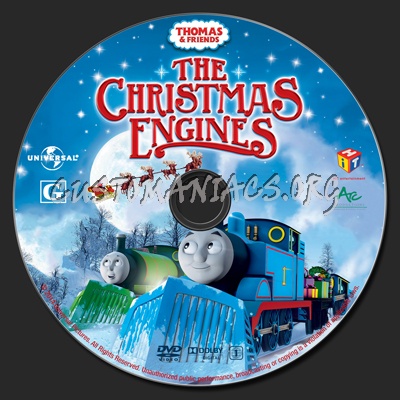 Thomas & Friends: The Christmas Engines dvd label