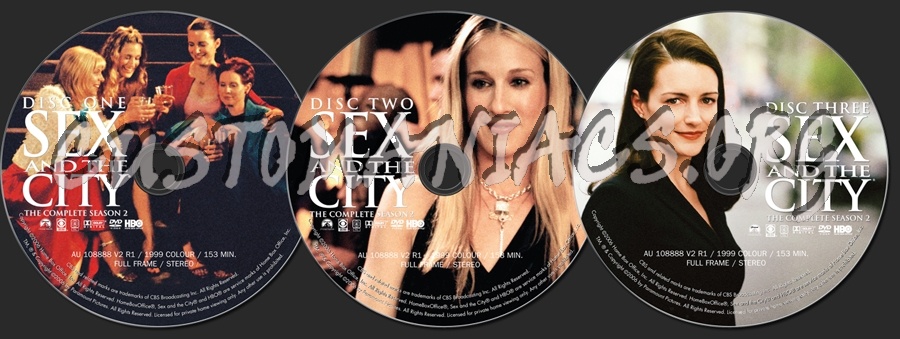 Sex and the City Season 2 dvd label