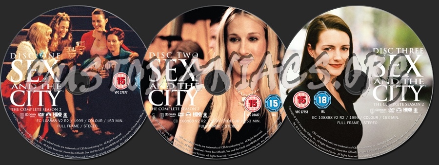 Sex and the City Season 2 dvd label