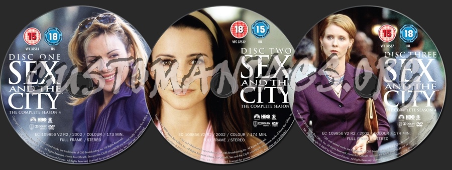 Sex and the City Season 4 dvd label