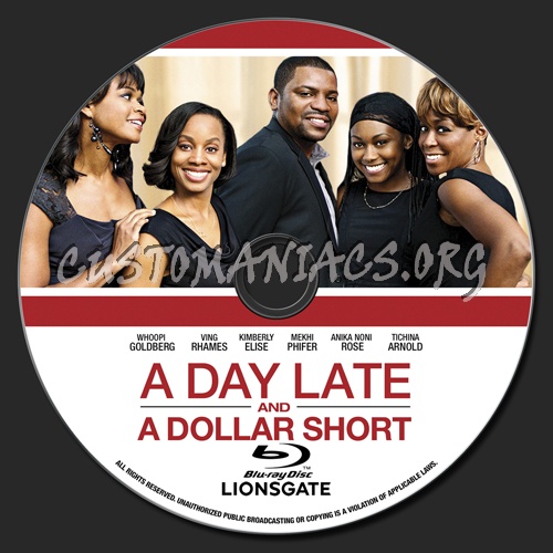 A Day Late and a Dollar Short blu-ray label