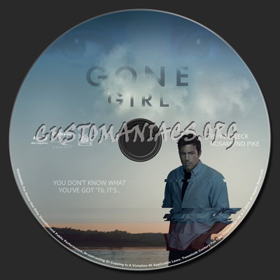 Gone Girl blu-ray label