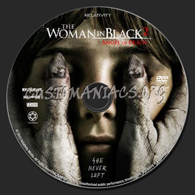 The Woman in Black: Angel of Death dvd label