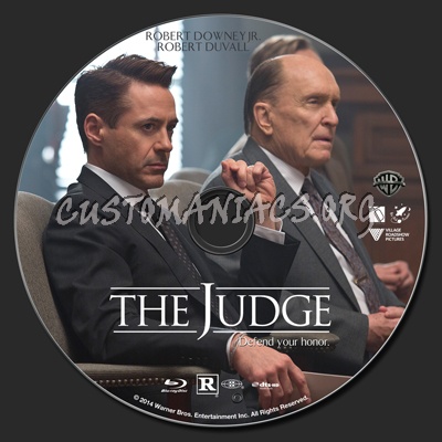 The Judge (2014) blu-ray label