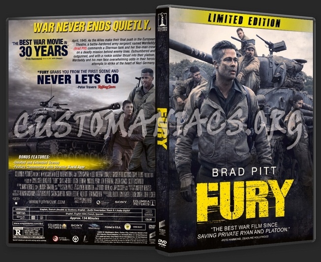 Fury dvd cover - DVD Covers & Labels by Customaniacs, id: 219901 free ...