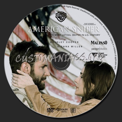 American Sniper dvd label