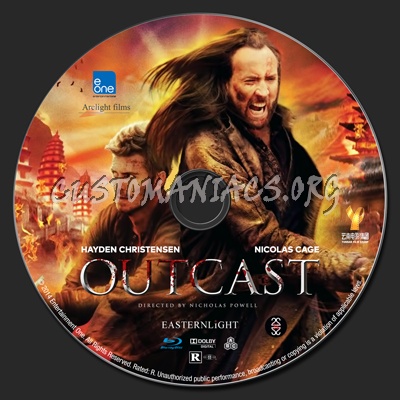 Outcast blu-ray label