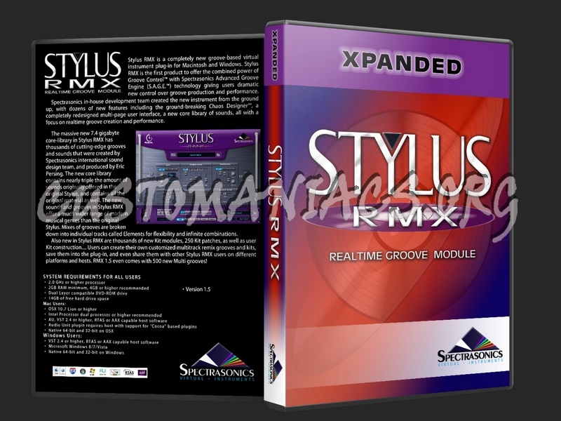 Spectrasonics Stylus RMX Realtime groove module dvd cover