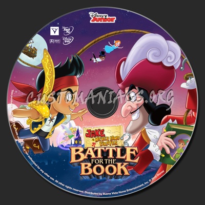 Jake And The Neverland Pirates Battle For The Book dvd label