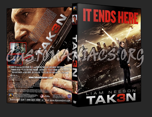 Taken 3 / Tak3n dvd cover