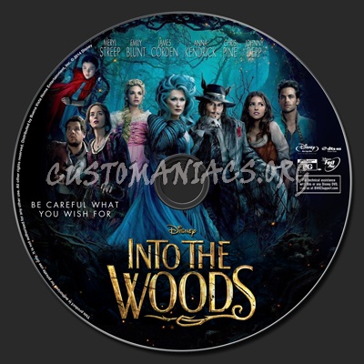 Into The Woods (2014) blu-ray label