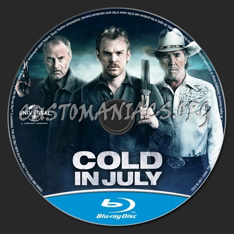 Cold in July blu-ray label