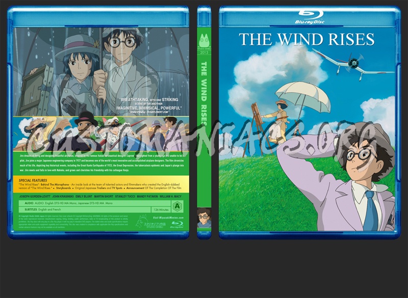 The Wind Rises blu-ray cover