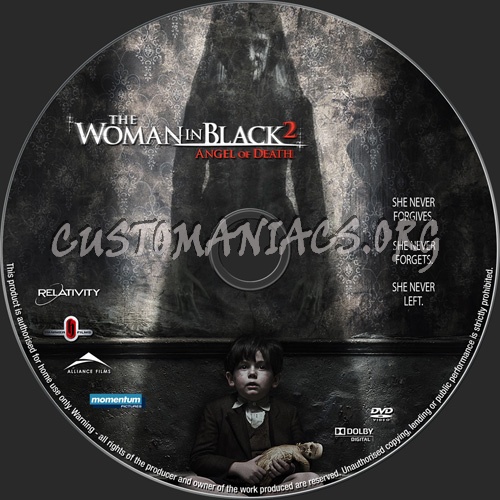 The Woman In Black 2 Angel Of Death dvd label