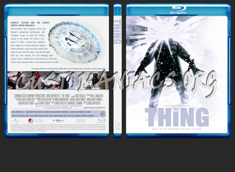 The Thing blu-ray cover