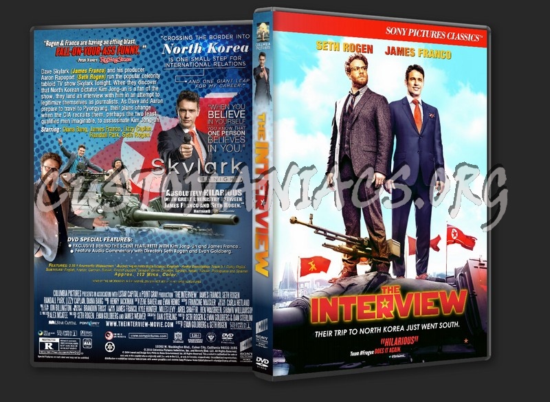 The Interview (2014) dvd cover