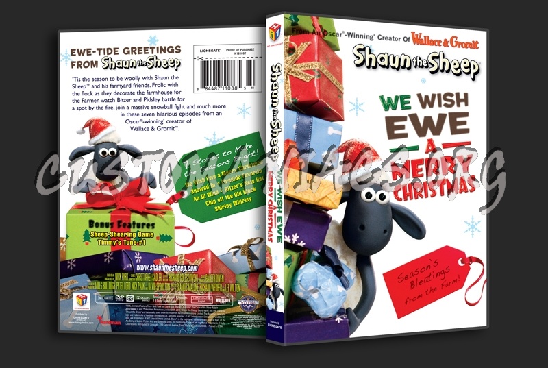 Shaun the Sheep We Wish Ewe A Merry Christmas dvd cover