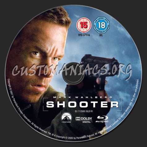 Shooter blu-ray label