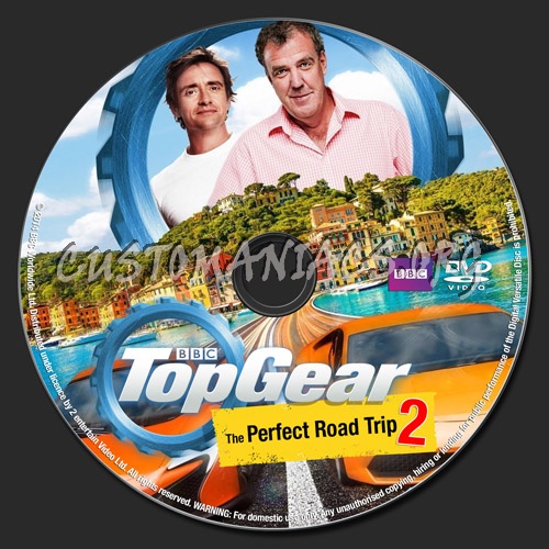 Top Gear: The Perfect Road Trip 2 dvd label