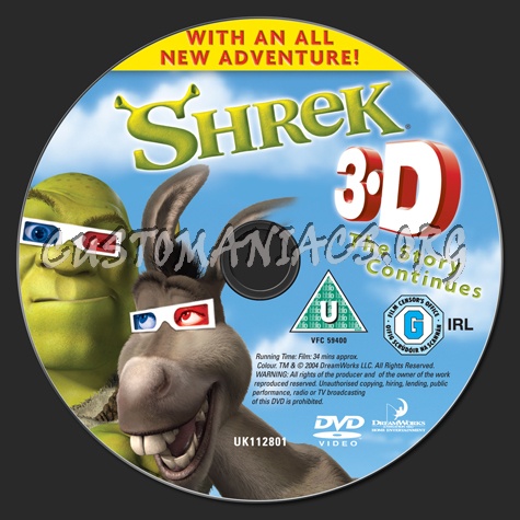 DVD Covers & Labels by Customaniacs - View Single Post - Shrek 3D