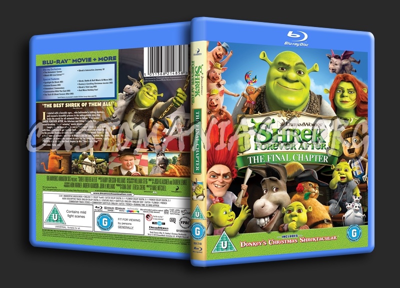 Shrek Forever After blu-ray cover