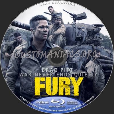 Fury blu-ray label