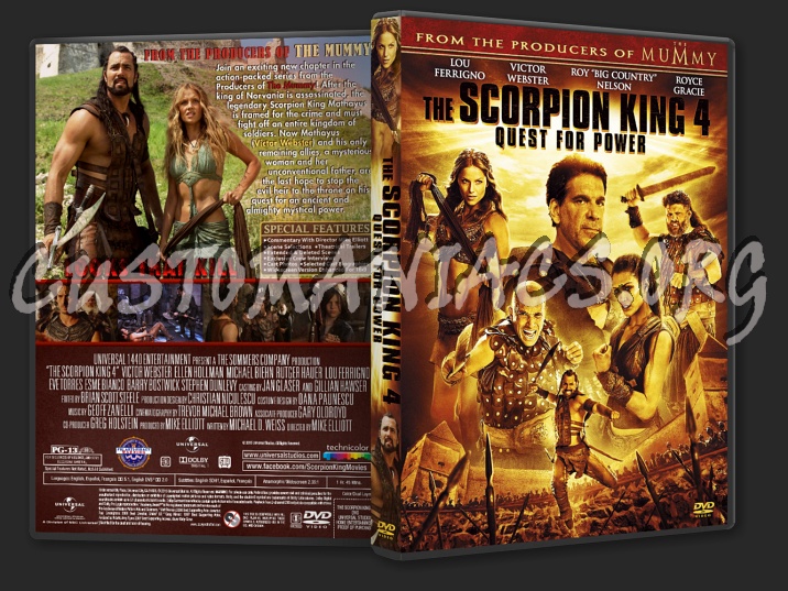 The Scorpion King 4: Quest for Power dvd cover