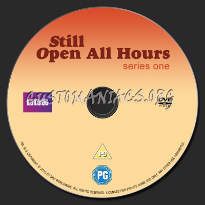 Still Open All Hours Series 1 dvd label