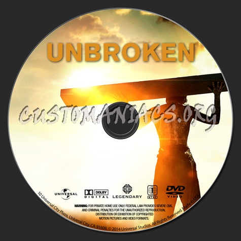 Unbroken dvd label