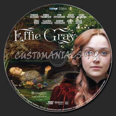 Effie Gray dvd label