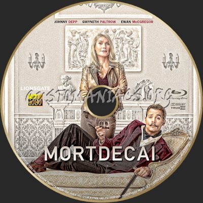 Mortdecai blu-ray label