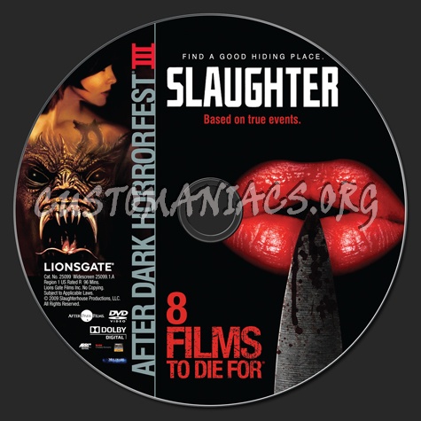 Slaughter dvd label